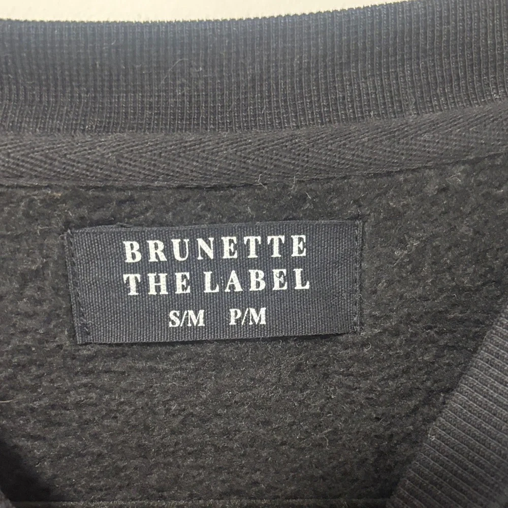 Brunette The Label Black 'Partners In Wine' Sweatshirt - Picture 2 of 4